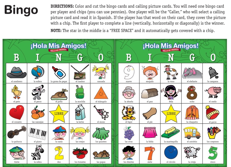 level-1-spanish-bingo